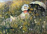 Claude Monet In the Meadow painting